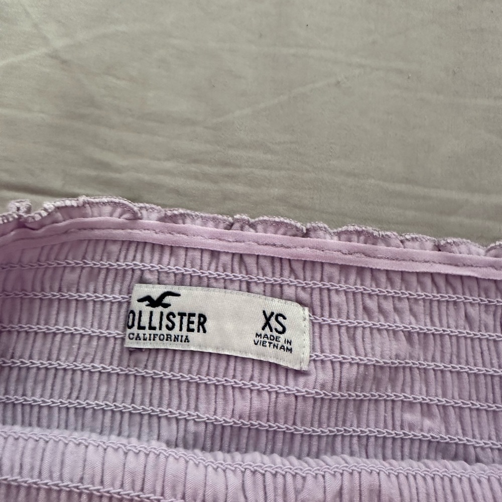 purple hollister tube top